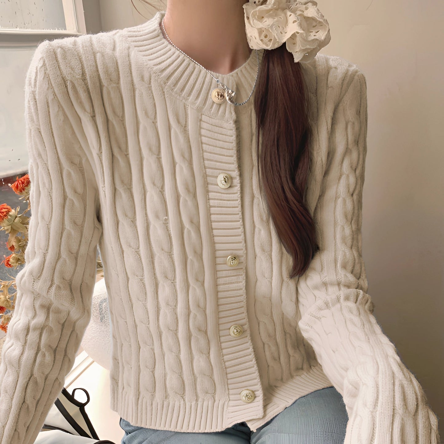 Black Quilted Bomber Jacket for Women with Gold Buttons
 - ModishWorld