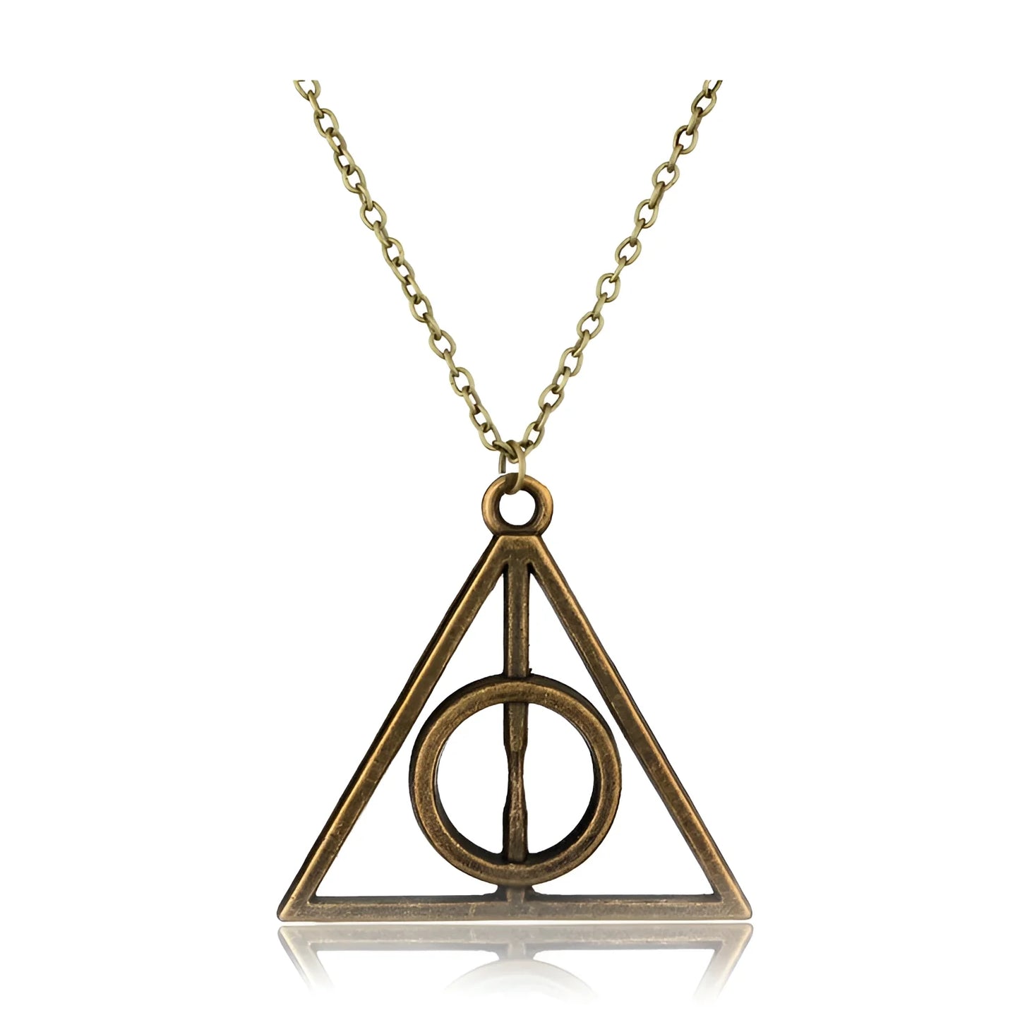 Minimalist Gold Triangle Necklace – Geometric Pendant Jewelry for Women
 - ModishWorld