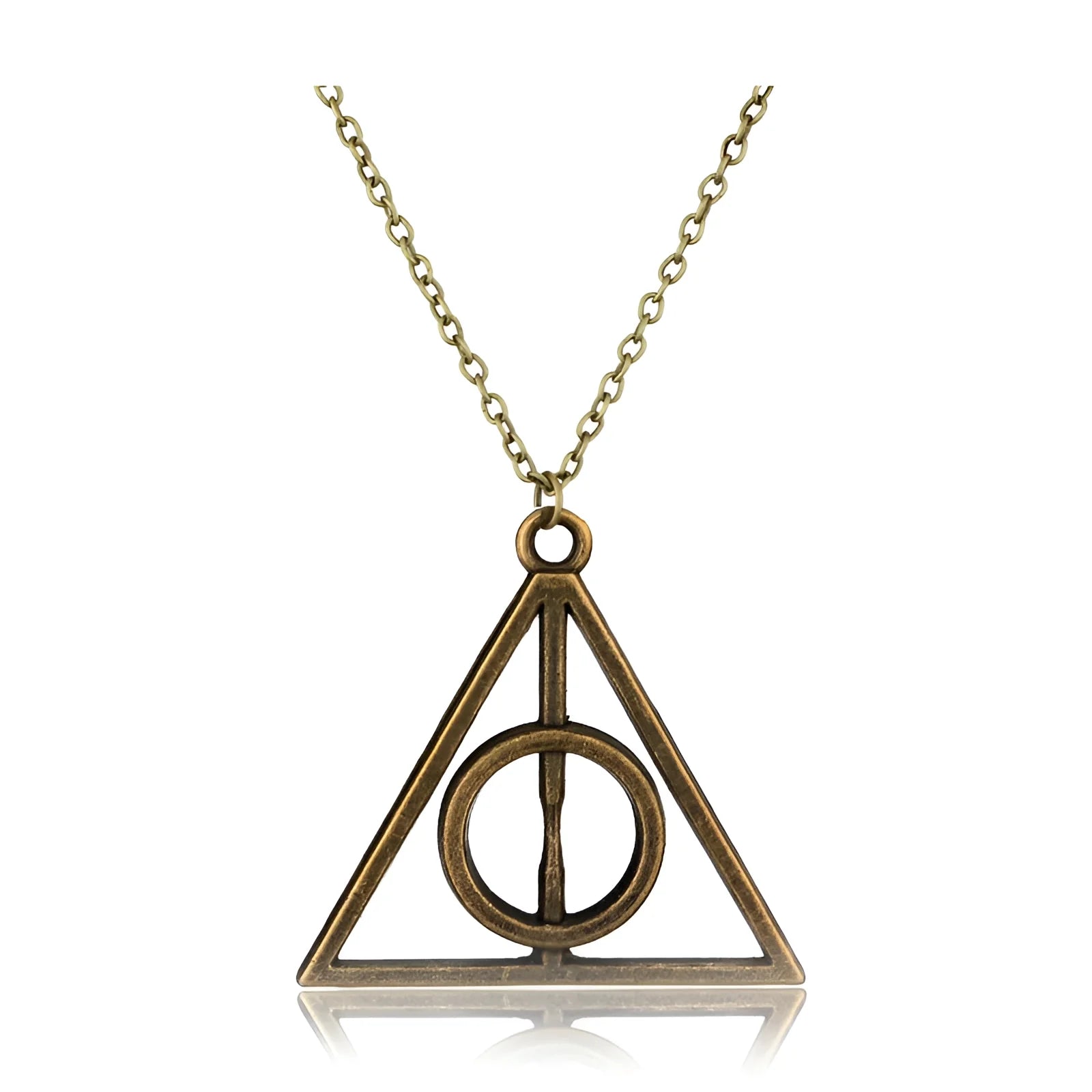 Minimalist Gold Triangle Necklace – Geometric Pendant Jewelry for Women
 - ModishWorld