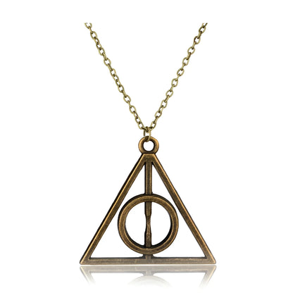 Minimalist Gold Triangle Necklace – Geometric Pendant Jewelry for Women
 - ModishWorld