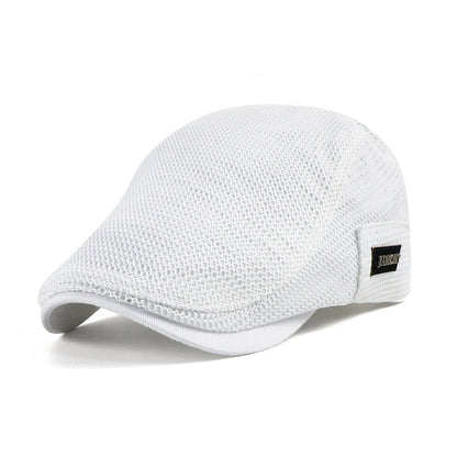 Adjustable White Mesh Hat: Breathable, Lightweight, UV Sun Protection
 - ModishWorld