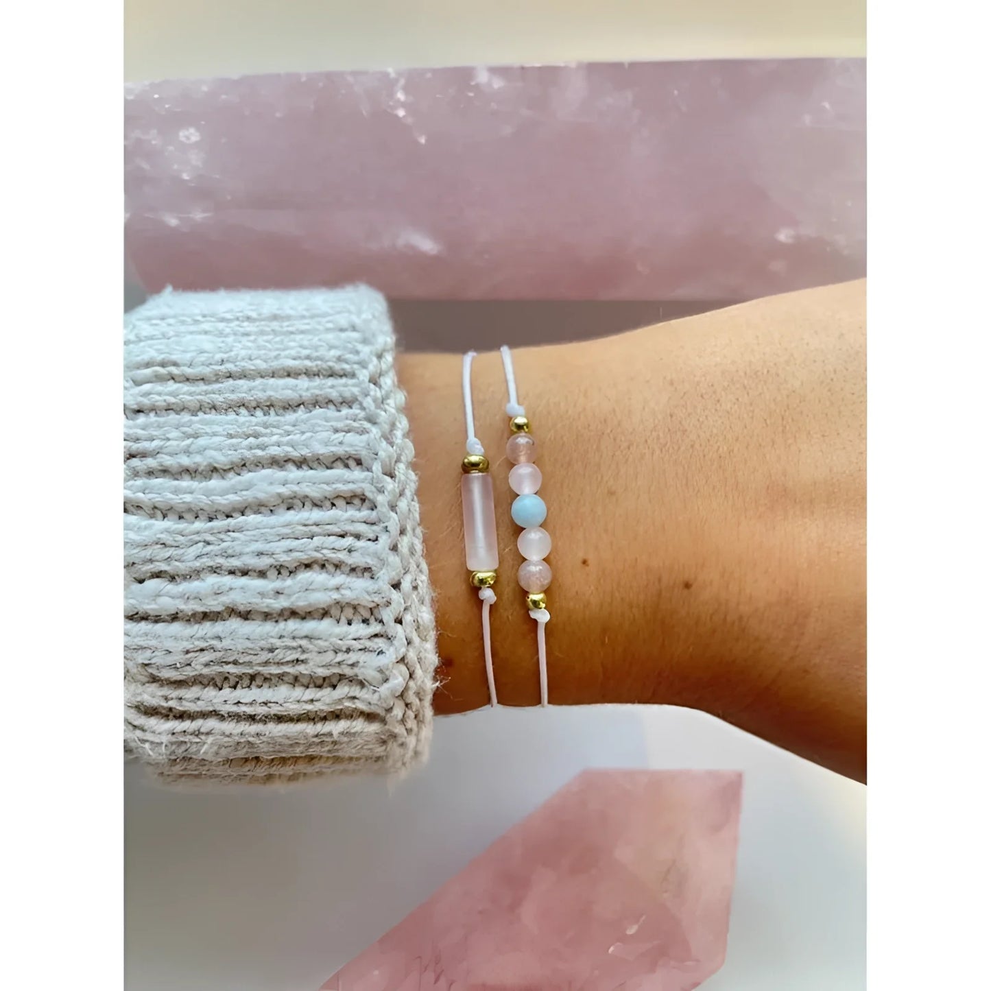 Dainty Layered Gold Chain Bracelets for Women, Minimalist Beaded Design
 - ModishWorld