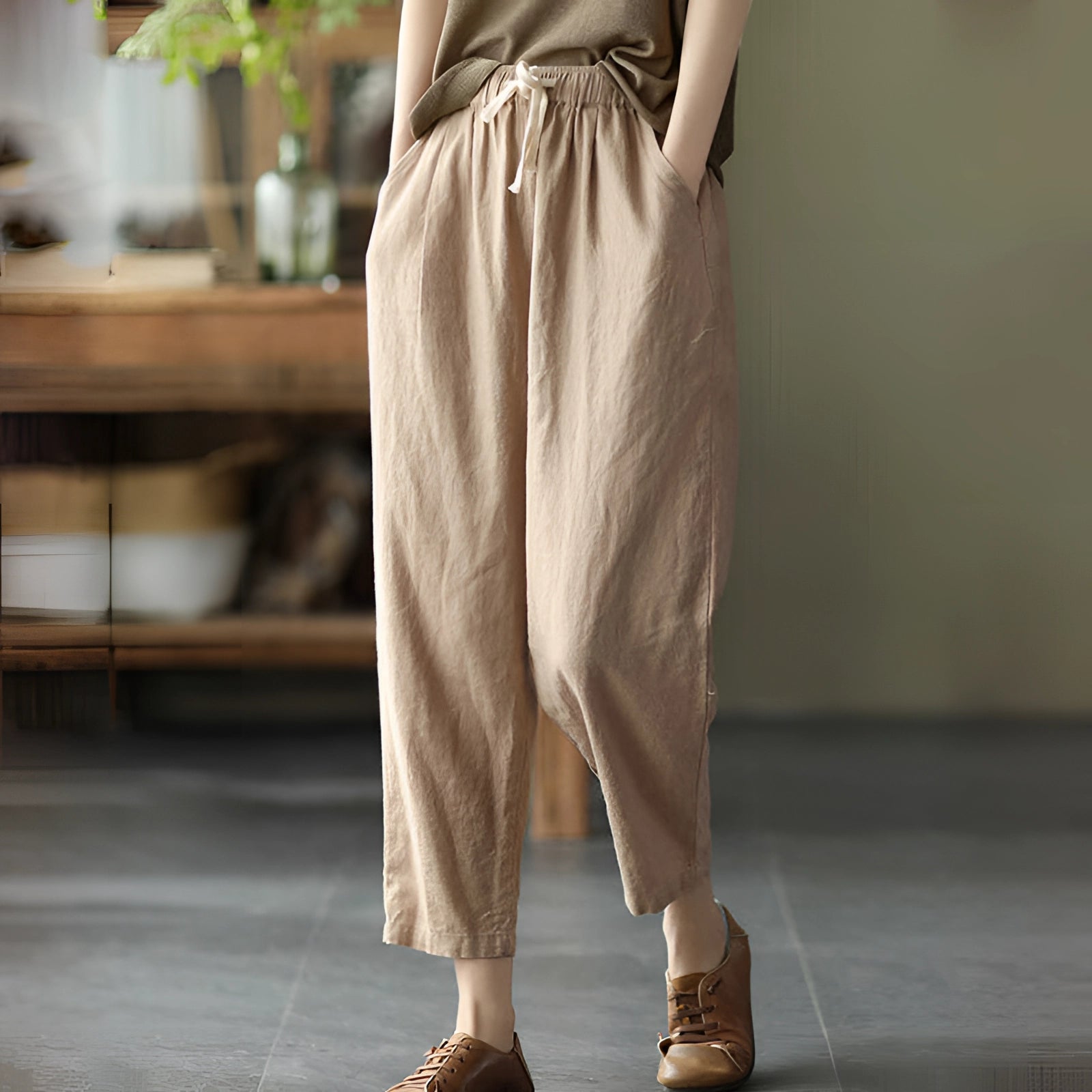Beige Linen Women's Pants: Lightweight, Breathable, and Eco-Friendly Style
 - ModishWorld