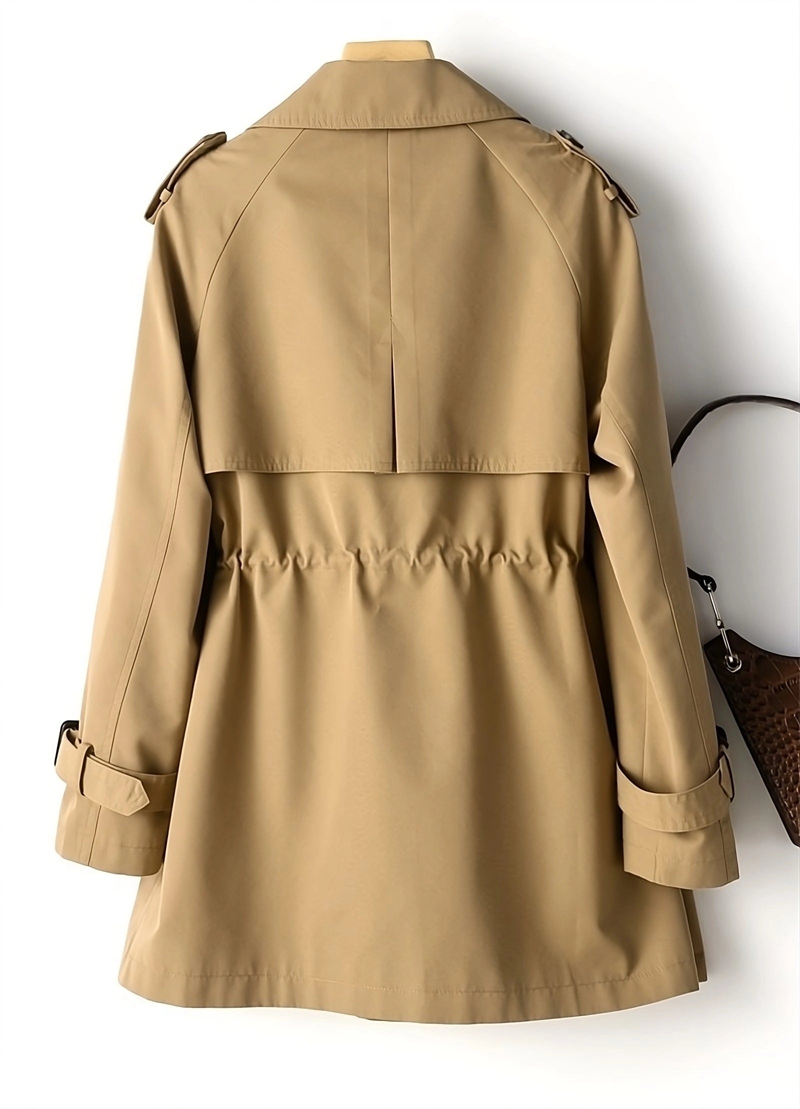 Beige Trench Coat for Women: Classic Fall Outerwear with a Defined Waist
 - ModishWorld