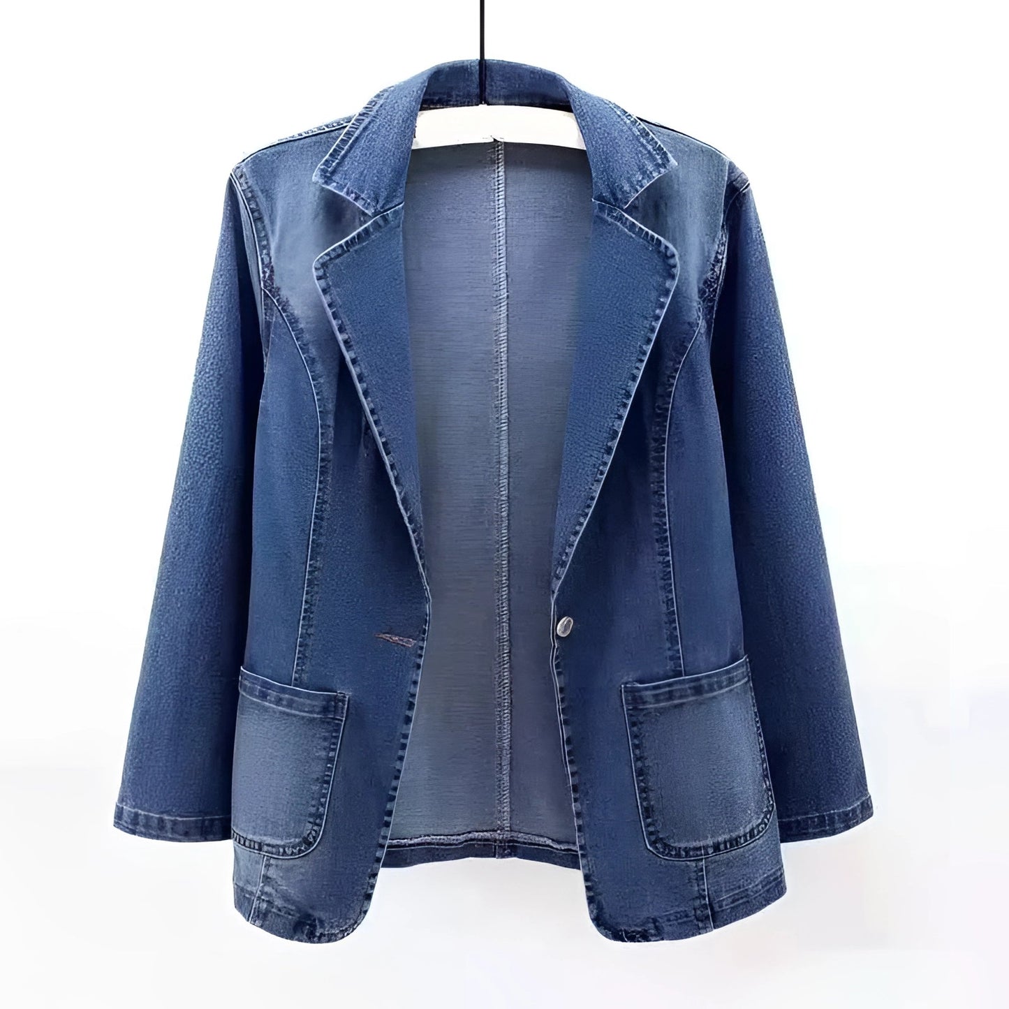 Stylish Blue Jean Denim Blazer for Women: Fitted, Lightweight & Modern
 - ModishWorld