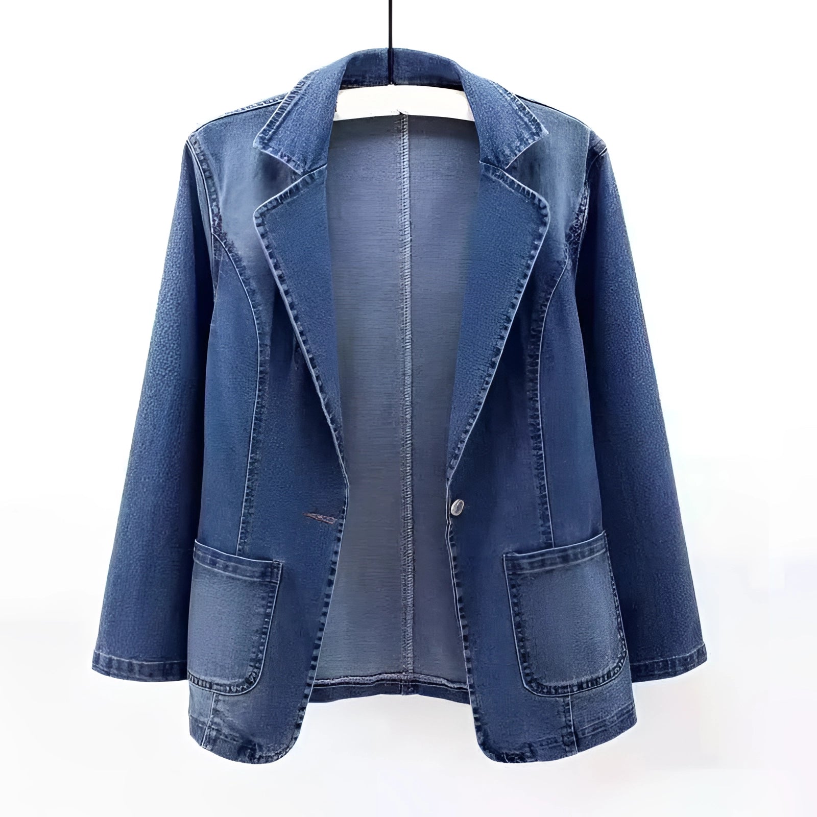 Stylish Blue Jean Denim Blazer for Women: Fitted, Lightweight & Modern
 - ModishWorld