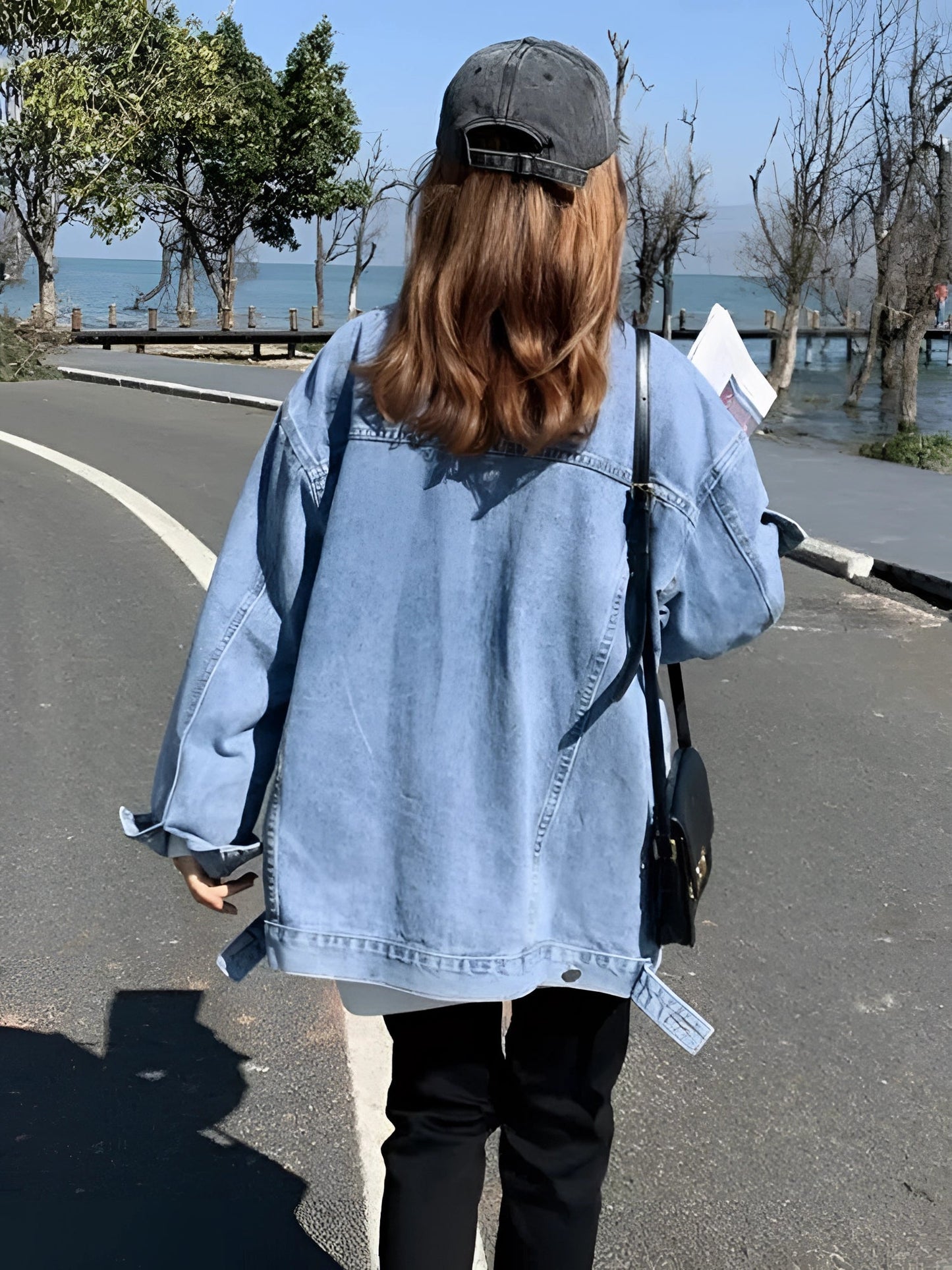 Relaxed-Fit Denim Jacket for Women: Casual Streetwear Style
 - ModishWorld