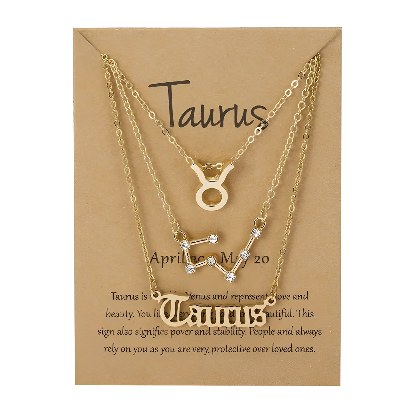 Astrology Necklace Set: Zodiac Sign Horoscope Gift
 - ModishWorld