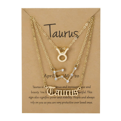 Astrology Necklace Set: Zodiac Sign Horoscope Gift
 - ModishWorld