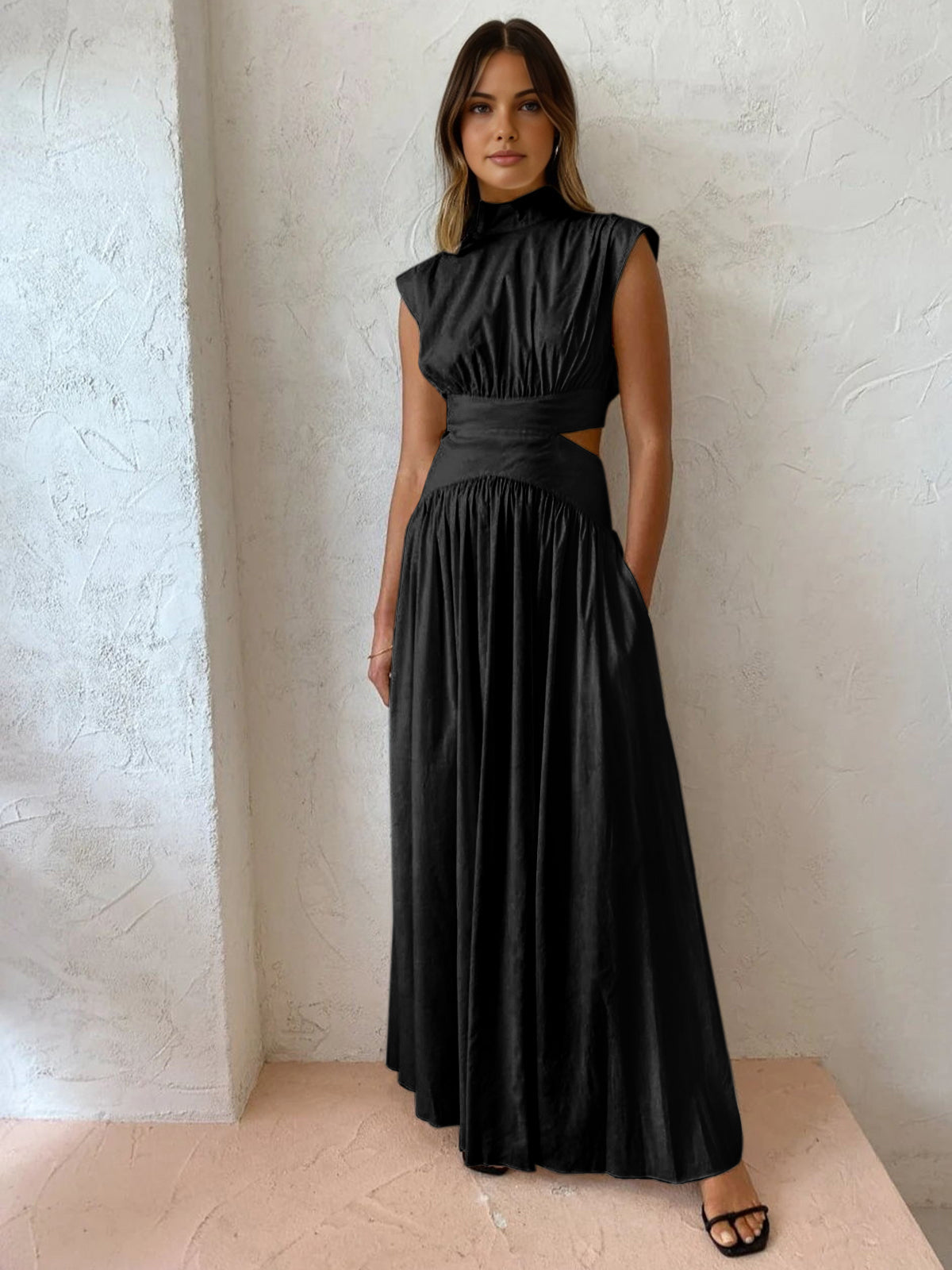 Chic High-Low Maxi Dress for Ladies - ModishWorld