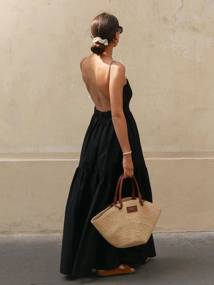 Sleek Strapless Floor Length Dress for Women