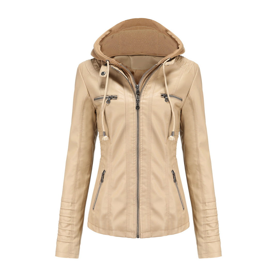 Women's Faux Leather Slim Fit Jacket