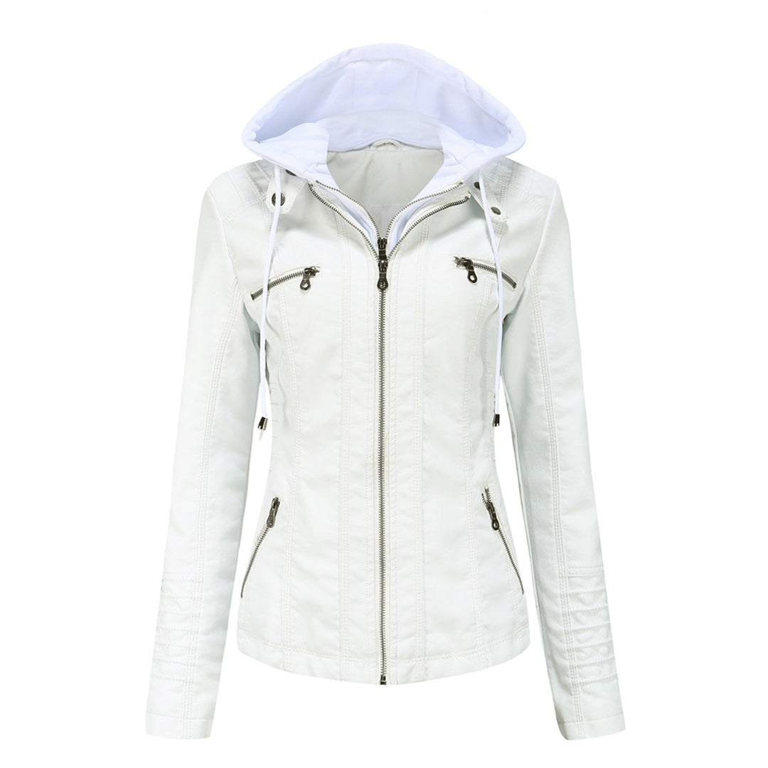 Women's Faux Leather Slim Fit Jacket