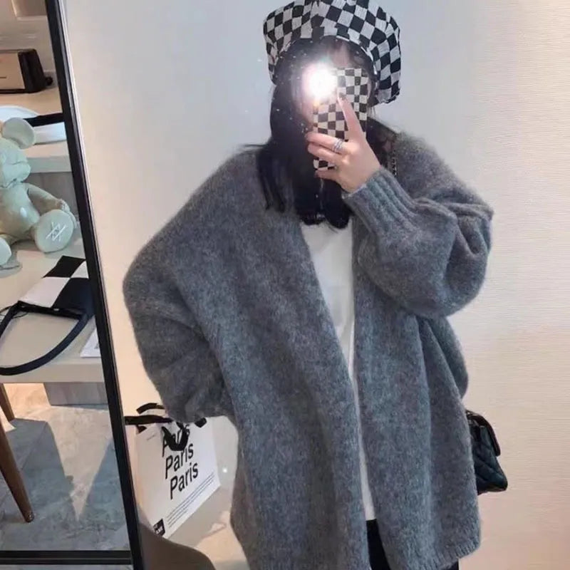 Women's Cozy Open Front Cardigan Sweater - ModishWorld