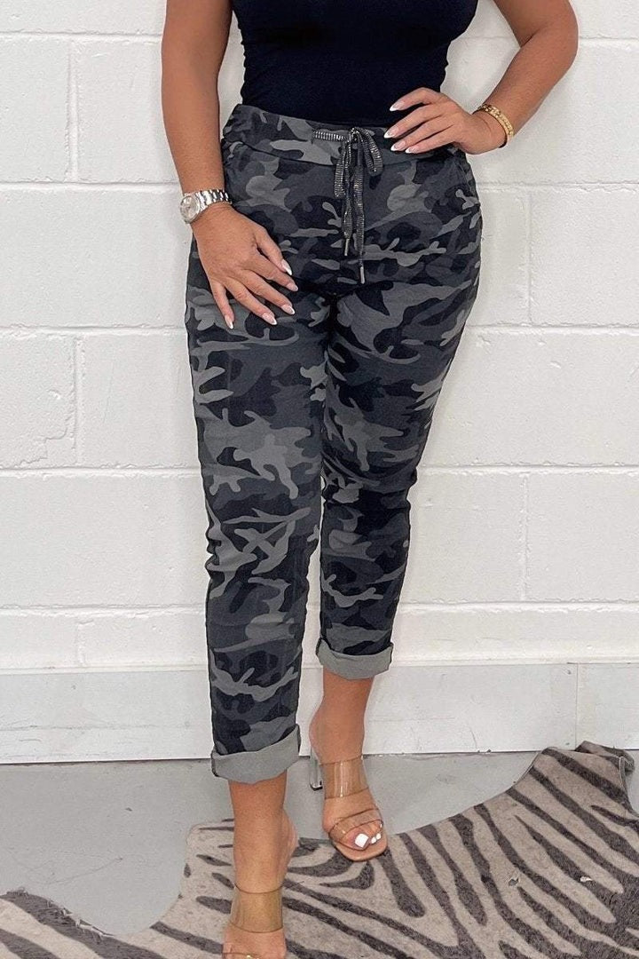 Women's Leopard Pants - Soft Relaxed Fit Trousers
