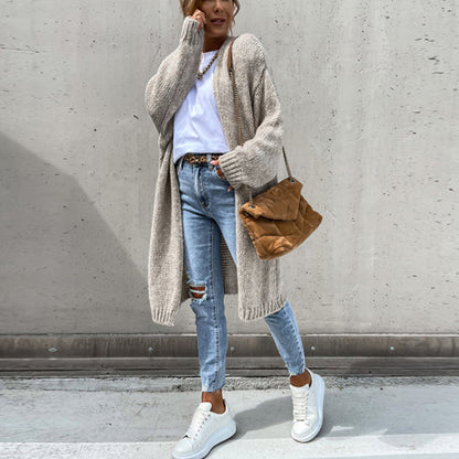 Cozy Women's Oversized Knit Cardigan Sweater - ModishWorld