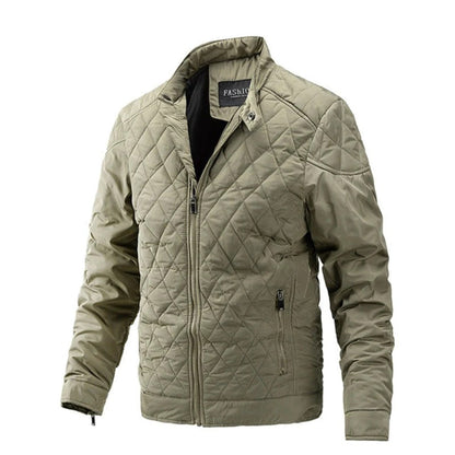 Waterproof Padded Mens Jacket - Zip Up Coat