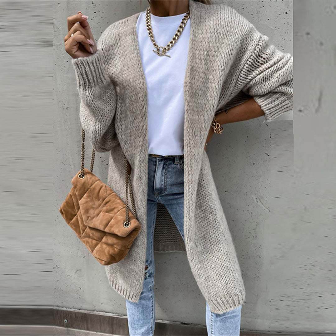 Cozy Women's Oversized Knit Cardigan Sweater