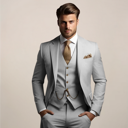 Biff | Men's Classic Tailored 3 Piece Suit