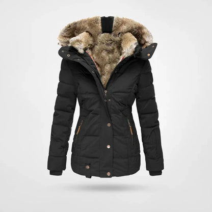 Warm Insulated Parka Coat for Ladies