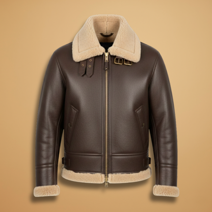 Warm Sherpa Lined Mens Bomber Jacket - Modish World