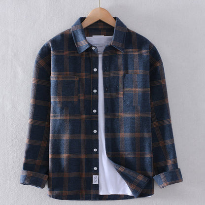 Classic Plaid Flannel Shirt for Men - ModishWorld
