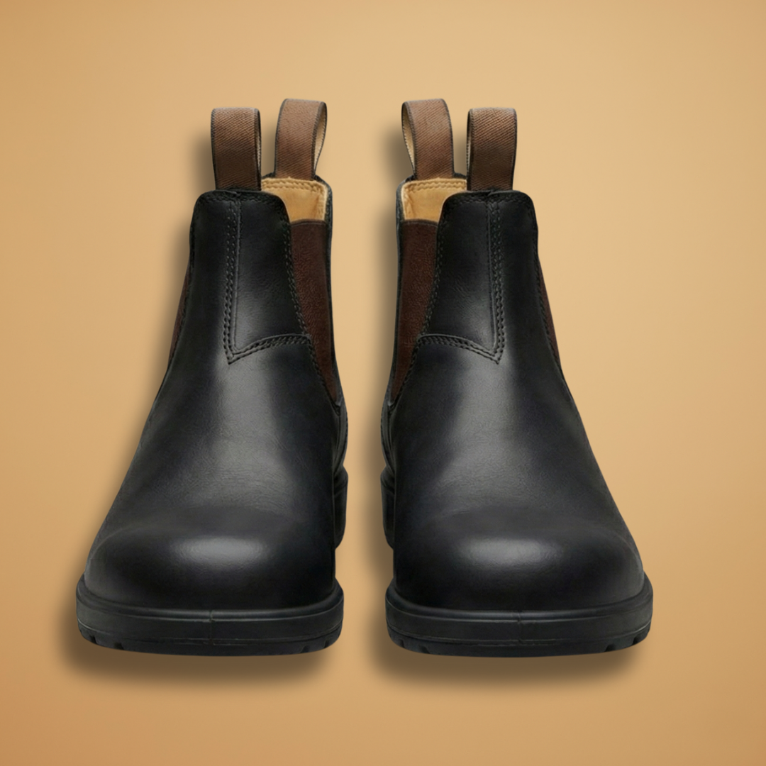 Men's Elastic Side Ankle Boots with Pull On Tabs - Modish World