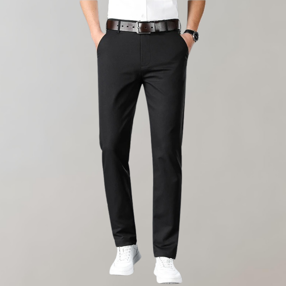 Men's Slim Fit Office Pants - Comfortable & Breathable - ModishWorld