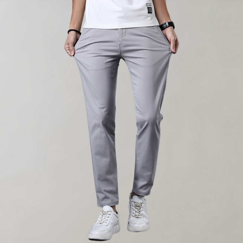 Men's Slim Fit Office Pants - Comfortable & Breathable