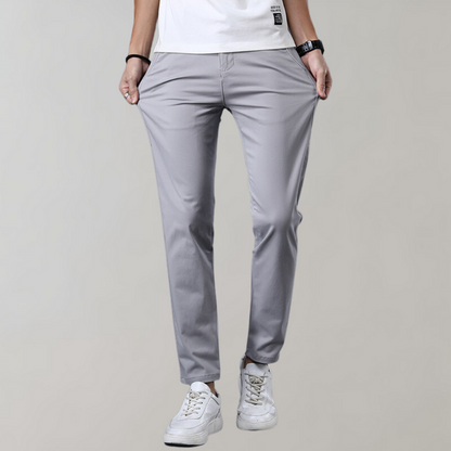 Men's Slim Fit Office Pants - Comfortable & Breathable