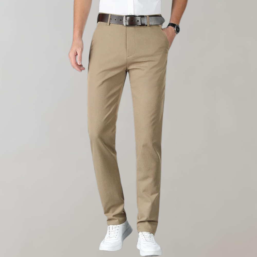Men's Slim Fit Office Pants - Comfortable & Breathable