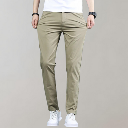 Men's Tailored Fit Office Pants - Comfortable & Breathable - ModishWorld