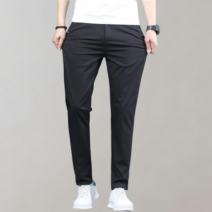 Men's Tailored Fit Office Pants - Comfortable & Breathable