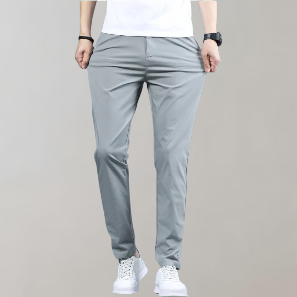 Men's Tailored Fit Office Pants - Comfortable & Breathable