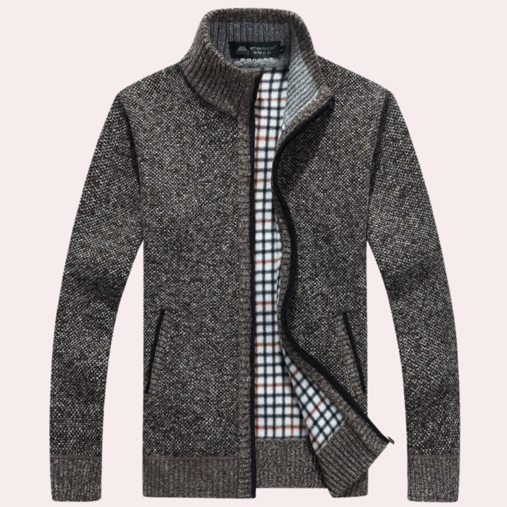 Cozy Mens Zip Up Sweater