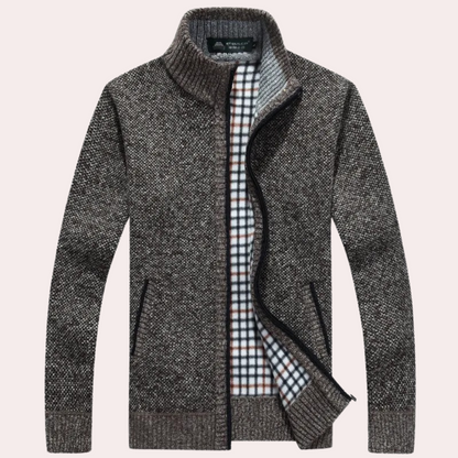 Cozy Mens Zip Up Sweater