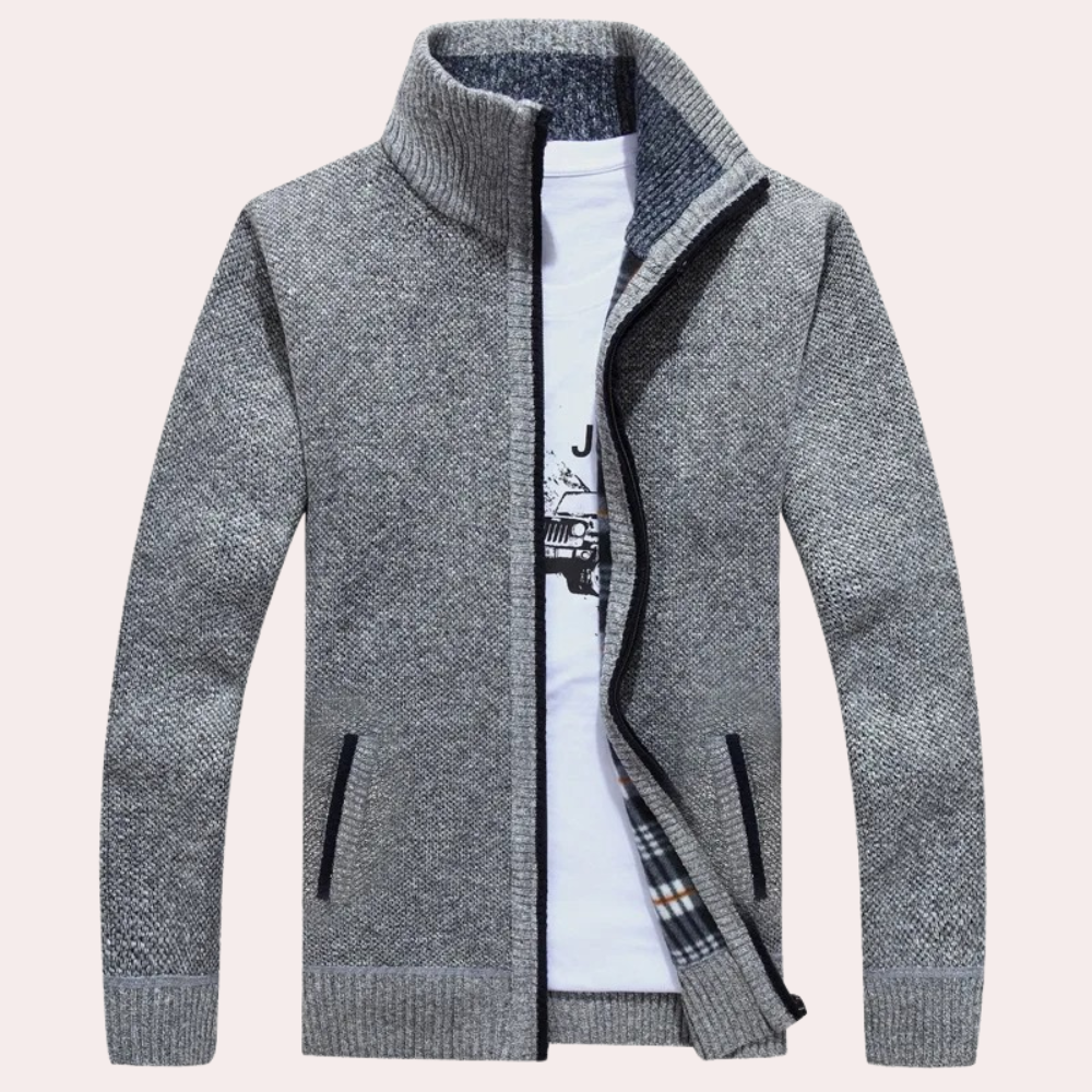 Cozy Mens Zip Up Sweater