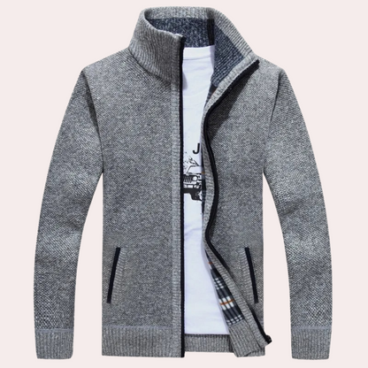 Cozy Mens Zip Up Sweater
