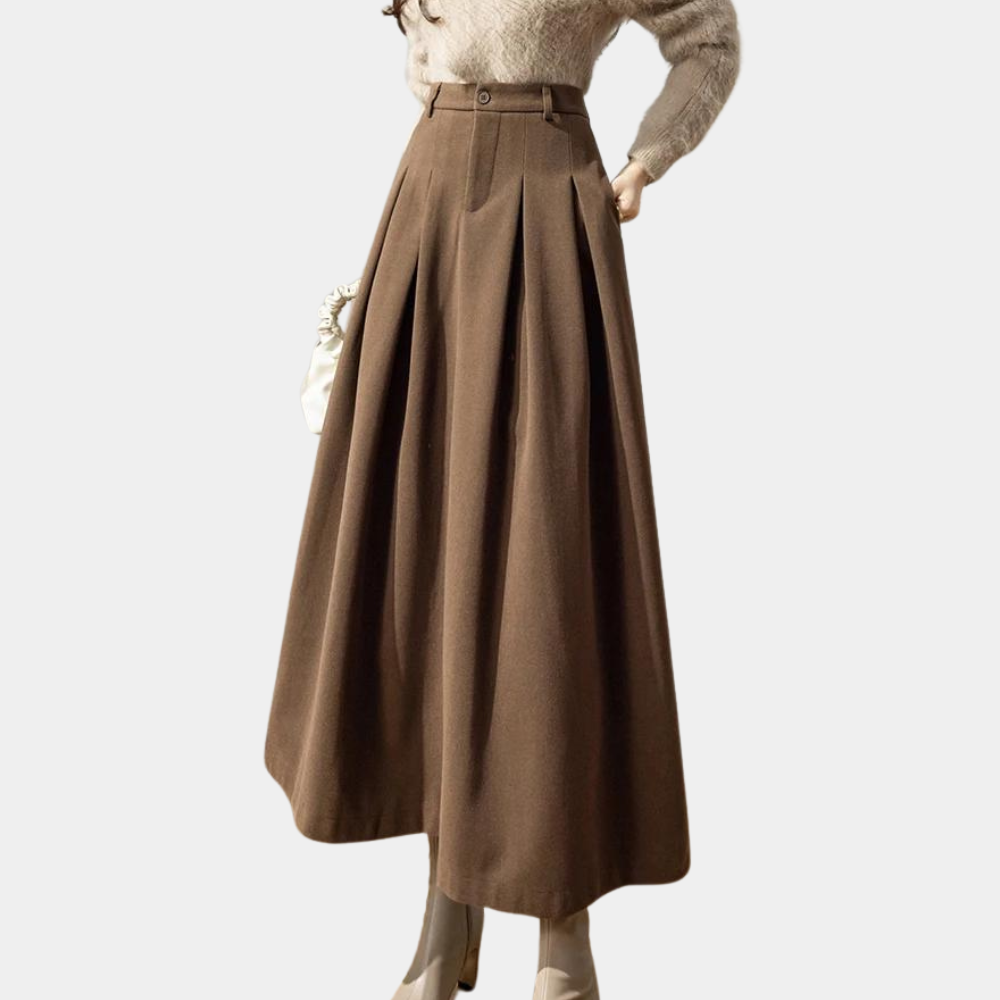 Flowy Wide Hem Long Skirt for Women - ModishWorld