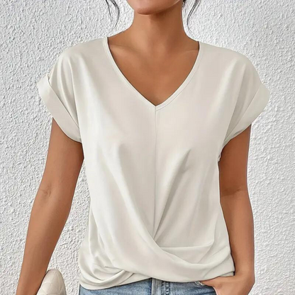 Fashionable Women's V-Neck T-Shirt - ModishWorld