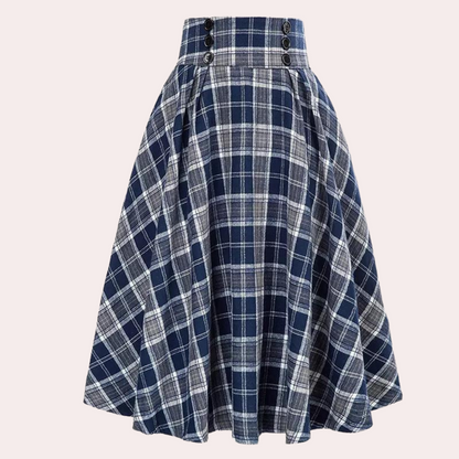 Floral Midi Skirt - Classic A-Line Cut