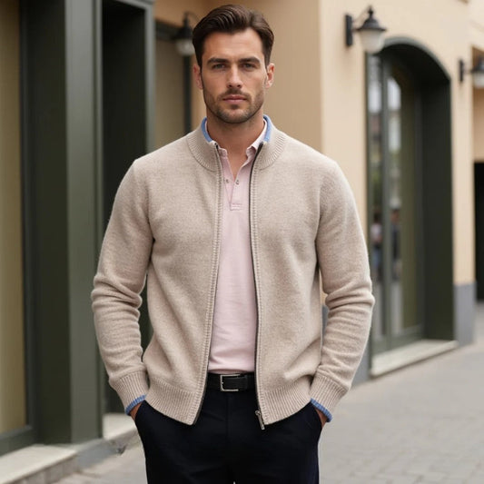 Warm Mens Wool Sweater Cardigan - ModishWorld