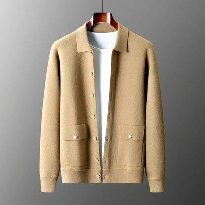 Classic Button Front Mens Cardigan Sweater