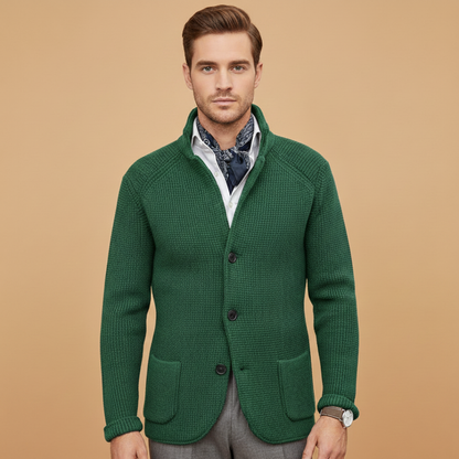 Warm Crew Neck Sweater with Pockets