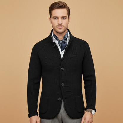 Warm Crew Neck Sweater with Pockets