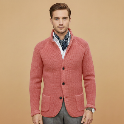 Warm Crew Neck Sweater with Pockets