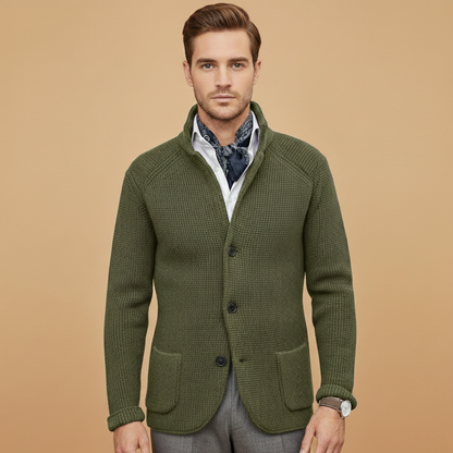Warm Crew Neck Sweater with Pockets