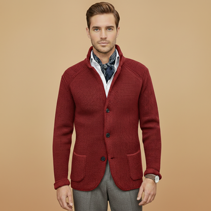 Warm Crew Neck Sweater with Pockets