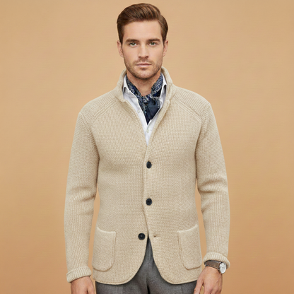 Warm Crew Neck Sweater with Pockets