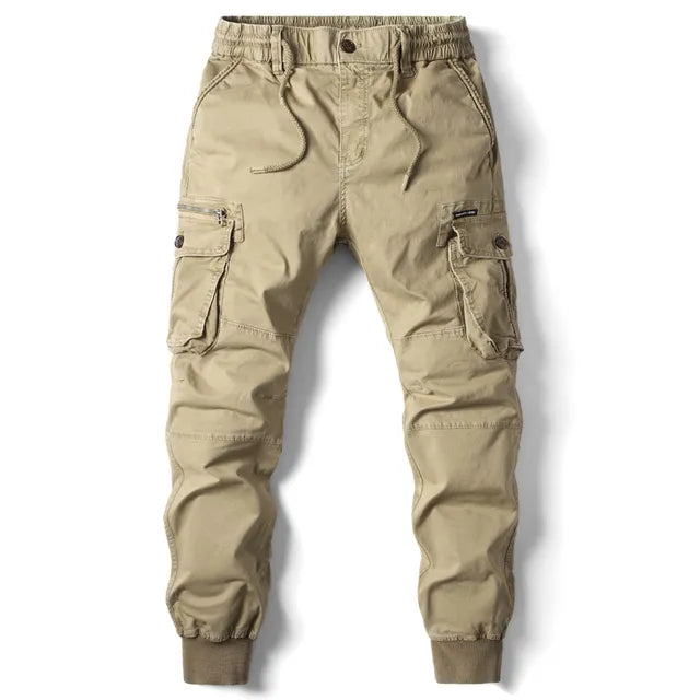 Men's Casual Cargo Pants - Relaxed Fit with Extra Pockets